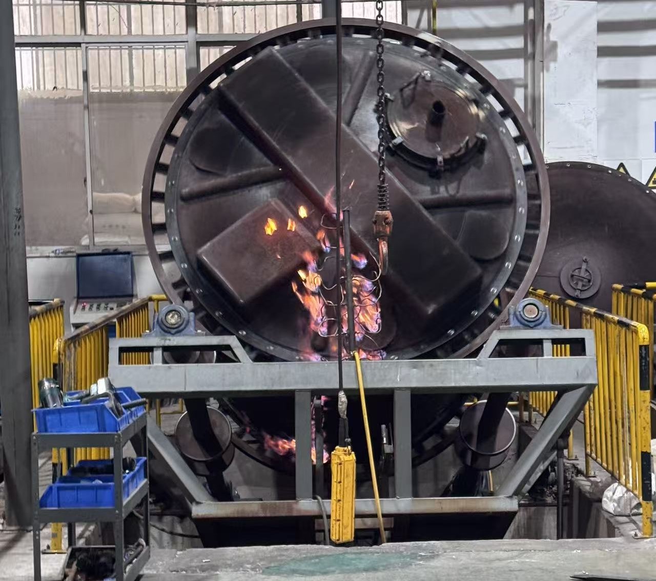 明火池式摇摆机